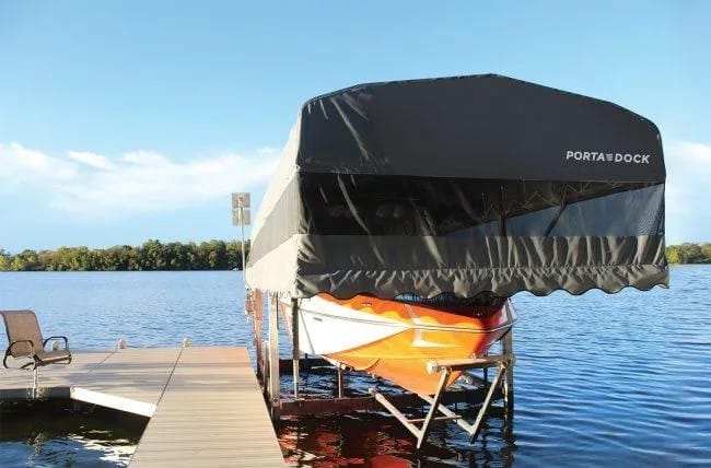 boat lift with canopy