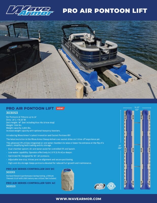 pro air pontoon lift